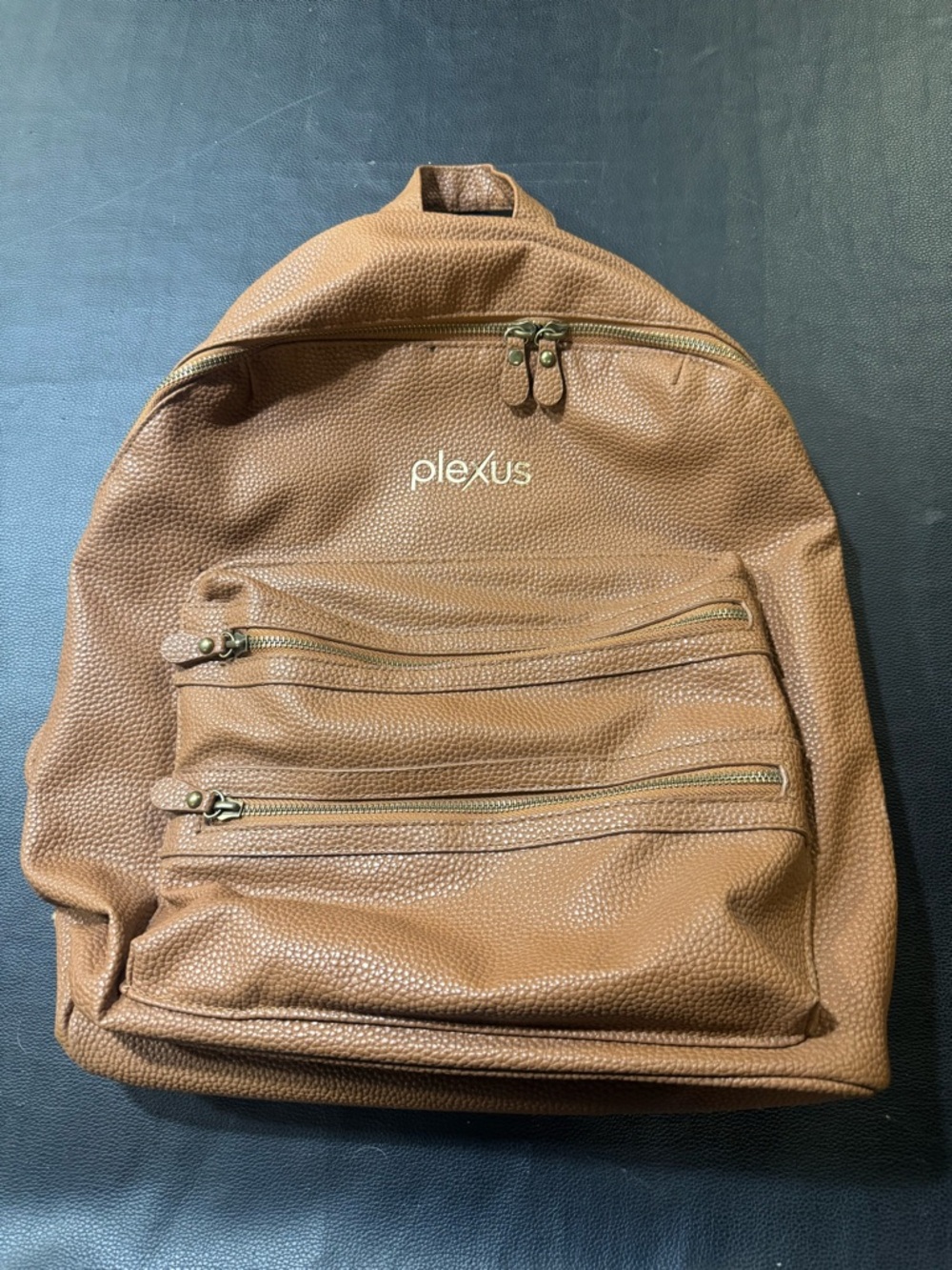 Camel Leather Backpack